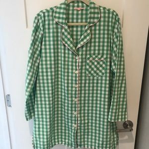 Kayce Hughes gingham nightshirt tunic